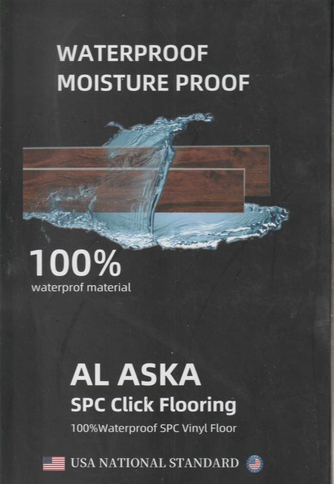 AL ASKA — Black Cover SPC Click Flooring catalogue cover