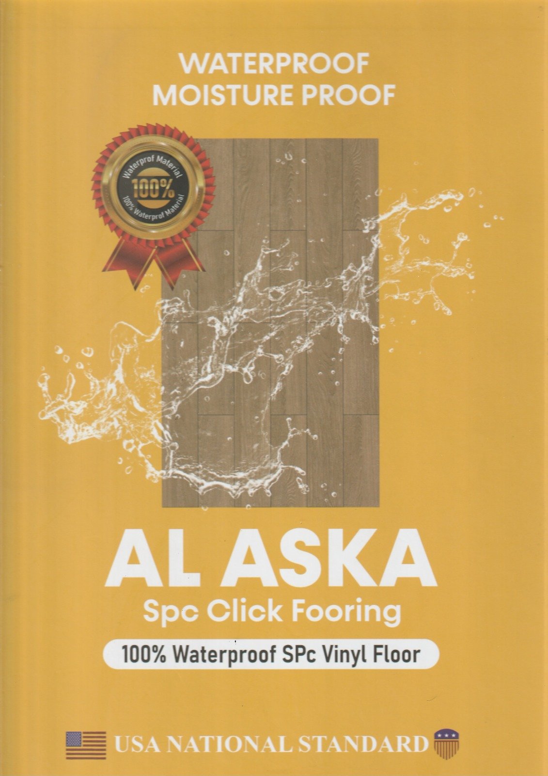 AL ASKA — Yellow Cover SPC Click Flooring catalogue cover
