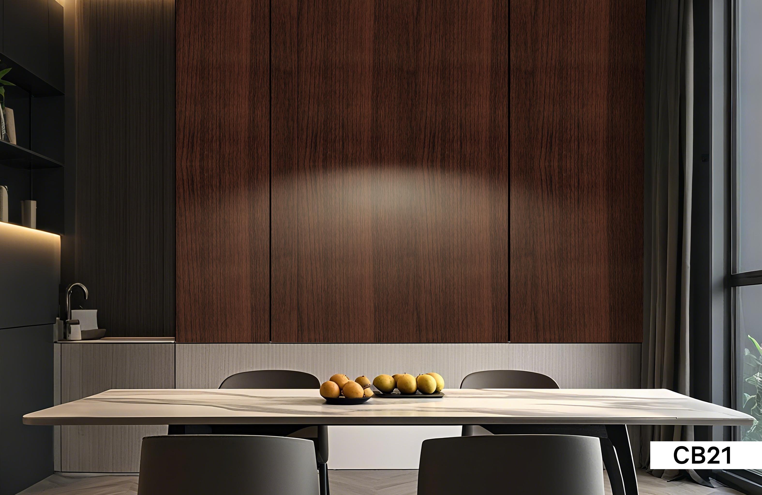 Wall chipboard colour CB21 in an interior setting