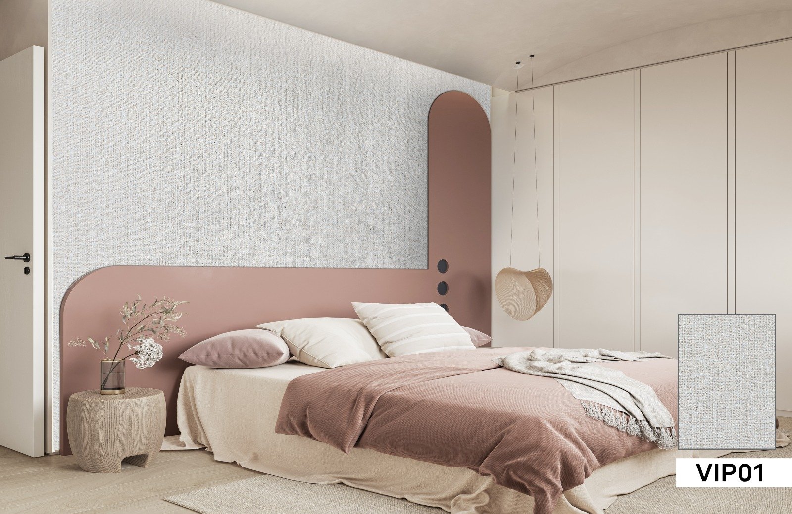 Chipboard VIP01, interior illustration and colour sample