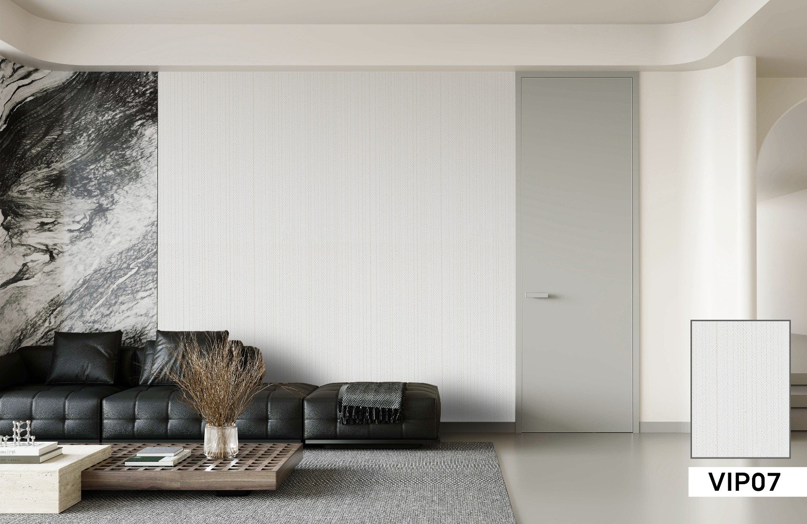 Chipboard VIP07, interior illustration and colour sample