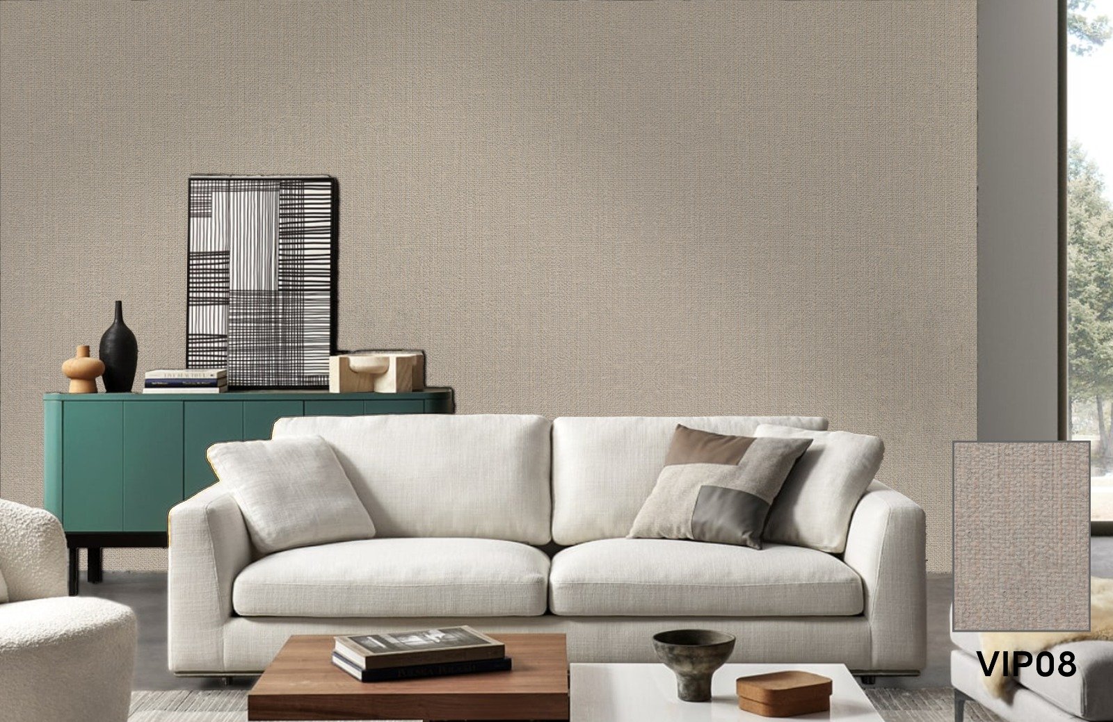 Chipboard VIP08, interior illustration and colour sample
